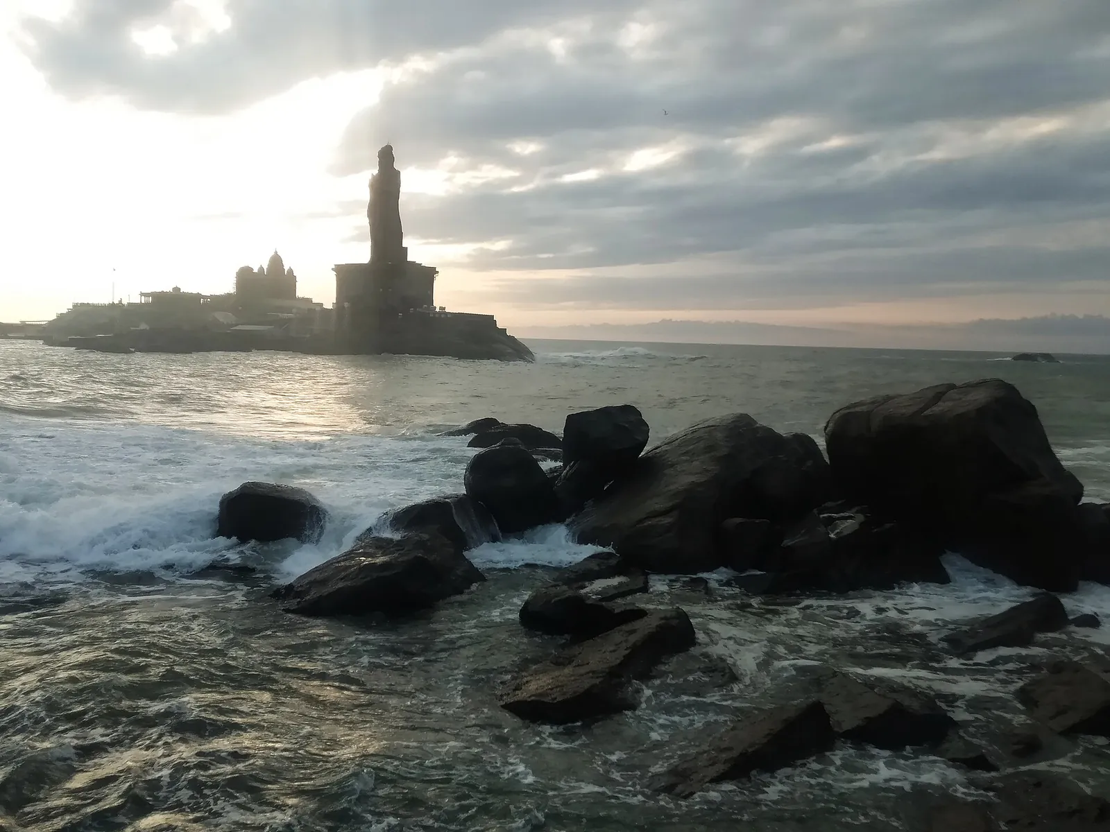 Kanyakumari beach at the cape town, distinct from Nagercoil city