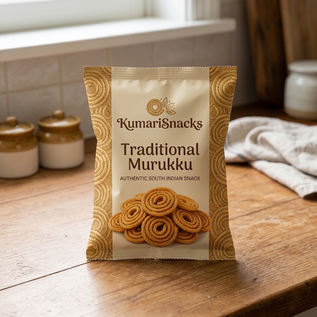 Traditional Kai Murukku Zip Pouch