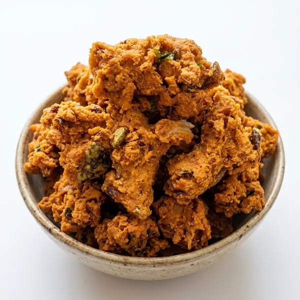 Pakoda being fried in groundnut oil at our Vadasery shop