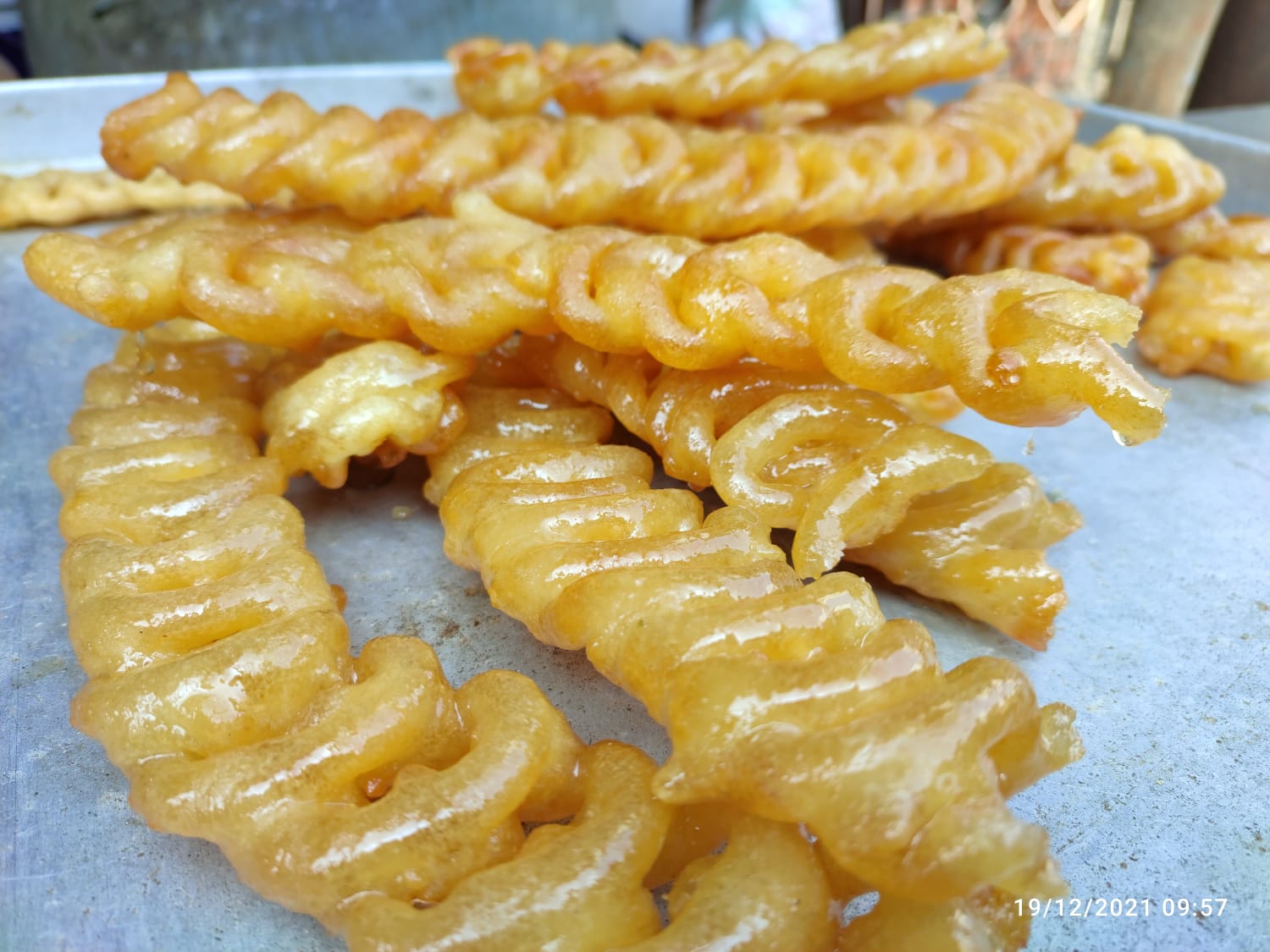 Freshly made Jalebis