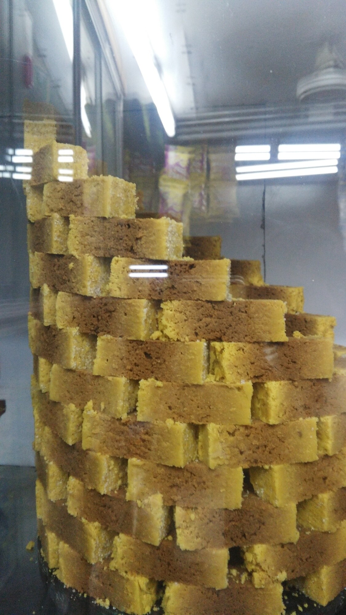 Stack of rich Mysore Pak